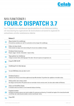 Four:C Dispatch Release Notes 3.7 SV preview 1