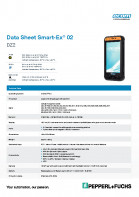Ecom Smart-Ex® 02 dz2 specsheet