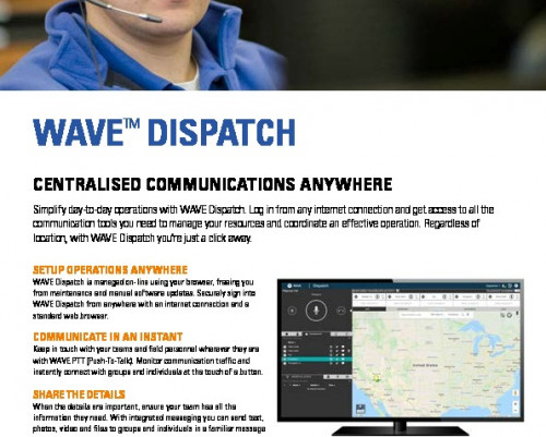 Motorola WAVE PTX™ Dispatch datasheet preview 1
