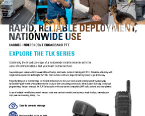 Motorola TLK series brochure preview 1